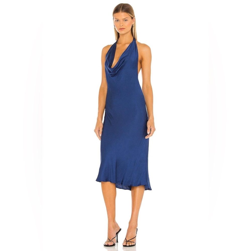 Young Fabulous & Broke | “Rebel” Satin Halter Dress | Size XS